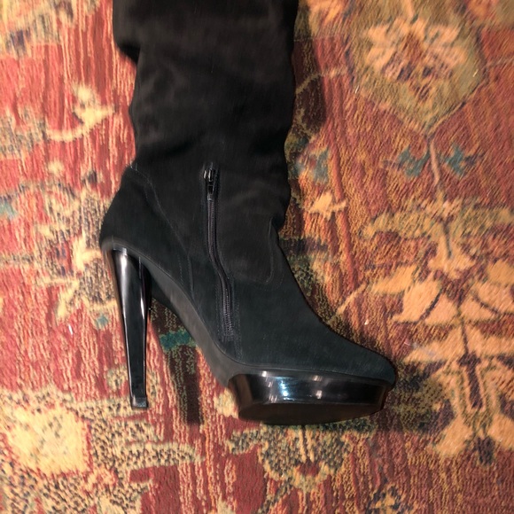 Steve Madden Xenon Over the Knee Platform Boots - Picture 6 of 8